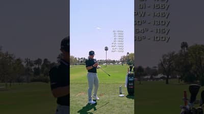 Blades Brown has his carry yardages DIALED. 🎯