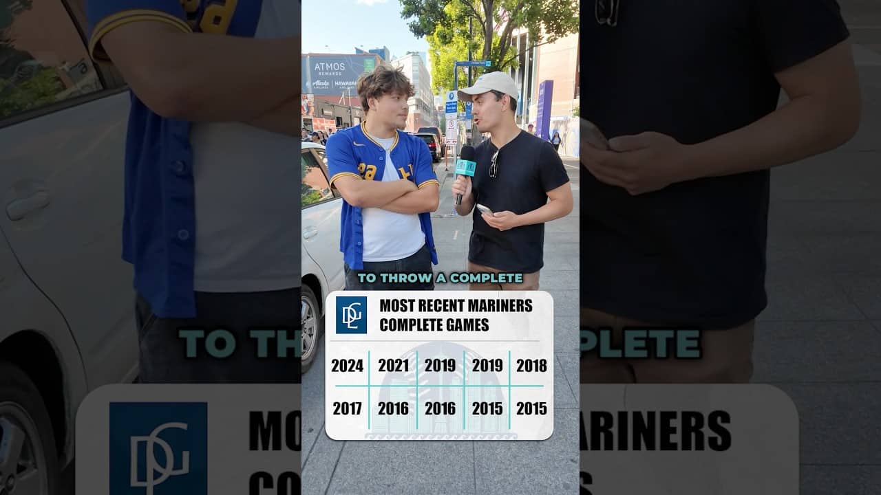 CAN HE GUESS THE MOST RECENT MARINERS TO THROW A COMPLETE GAME?