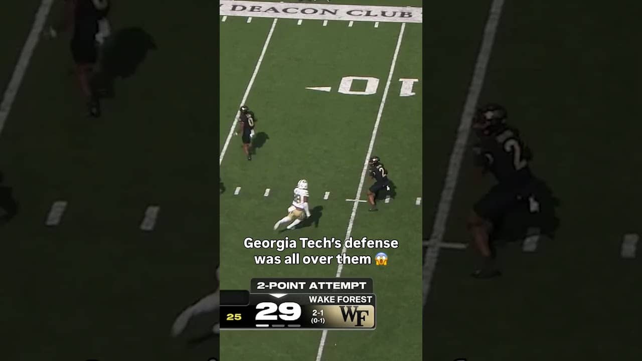 Locked them up ๐ค #georgiatech #accfootball #collegefootball
