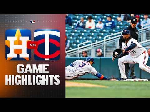 Astros vs. Twins Game Highlights (5/18/26) | MLB Highlights