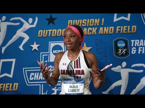 Akala Garrett Gets Emotional After Winning NCAA 400m Hurdles Title | 2026 NCAA Outdoor Championships