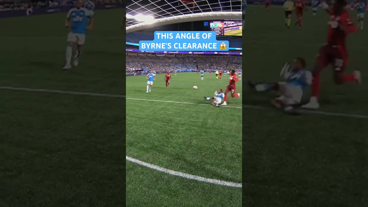 WHAT A CLEARANCE πͺ #soccer #mls #header #defender #clearance #replay