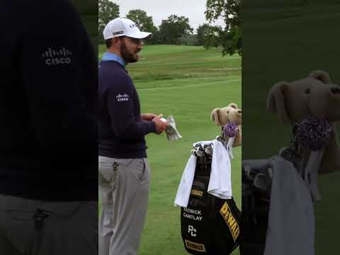 Patrick Cantlay is tired of my terrible jokes...😅 #golf #golfer #comedy