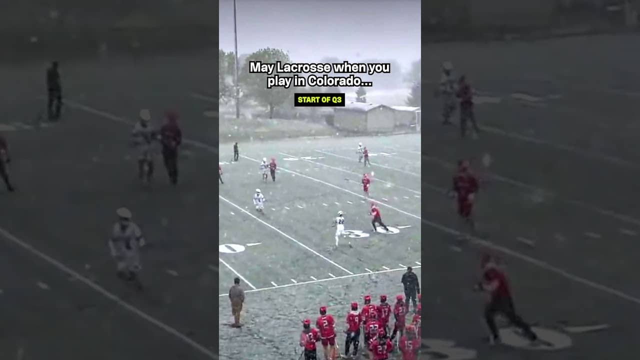SNOW IN MAY?! Colorado HS lacrosse is crazy βοΈπ³ (via NFHS)