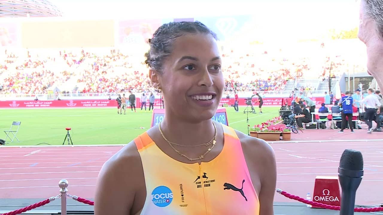 Audrey Werro After Beating World Champion Lilian Odira In Rabat Diamond League 800m, Runs 1:56.56
