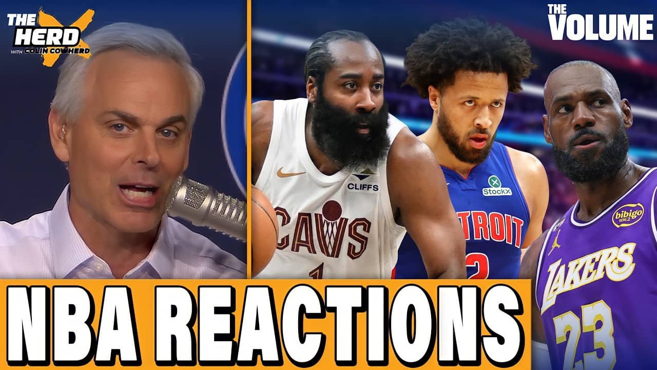 NBA REACTIONS: Pistons COLLAPSE vs Cavs, Cade NEEDS HELP + LeBron DISRESPECTED | Colin Cowherd: HERD