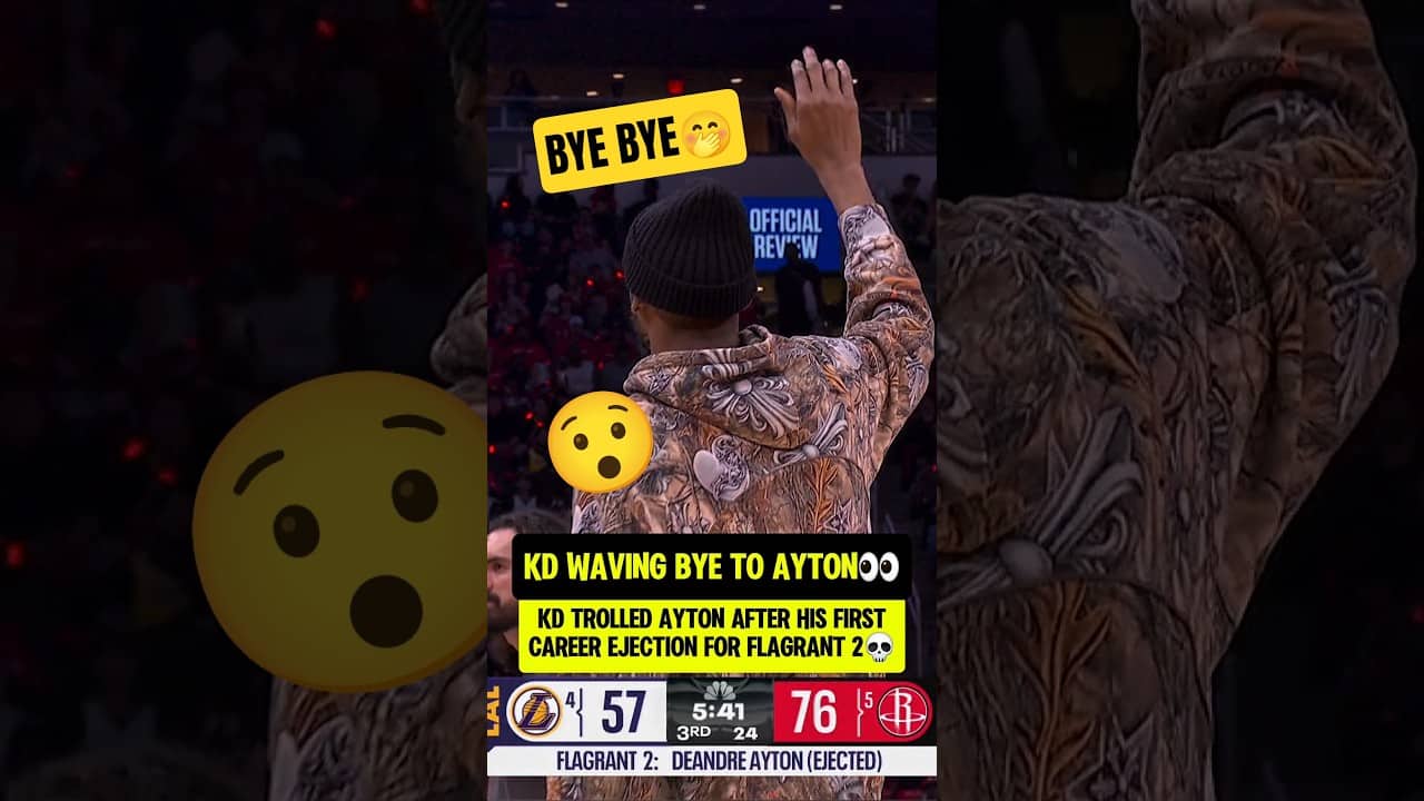 KD waves off Ayton after his EJECTION😯