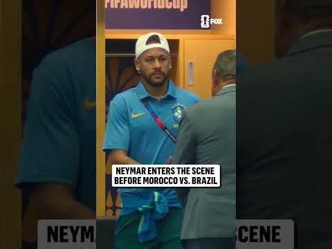 Neymar is in the building for Brazil vs Morocco