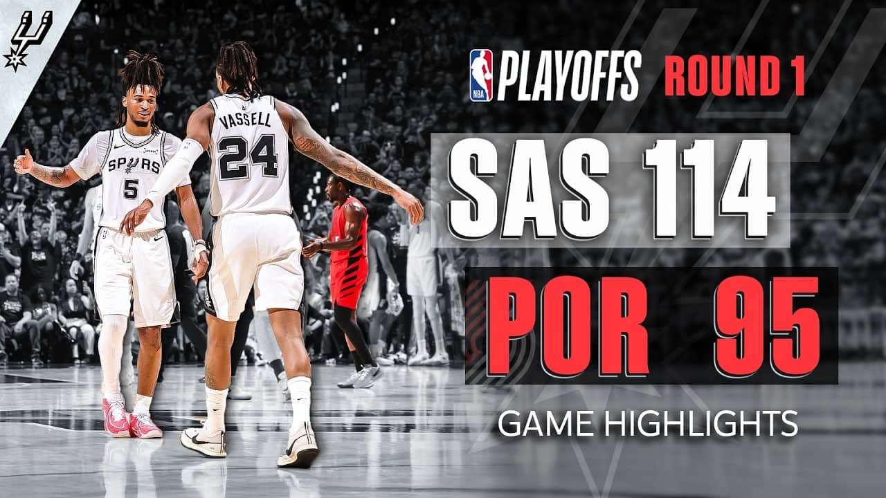 SPURS WIN GAME 5 TO ADVANCE TO SEMIFINALS