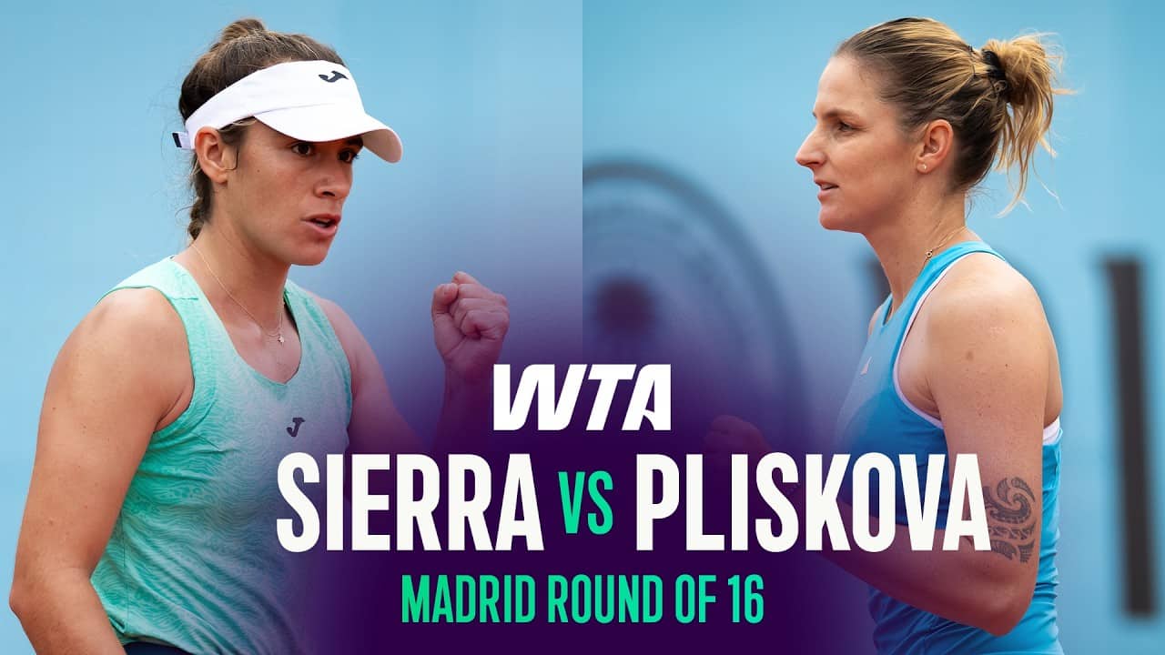 Solana Sierra vs. Karolina Pliskova | 2026 Madrid Round of 16 | WTA Match Highlights