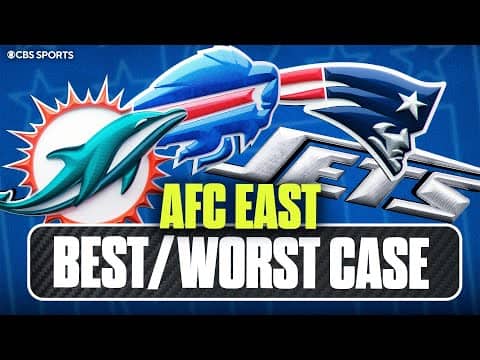 Predicting the best & worst case record scenarios for EVERY AFC East team ✅