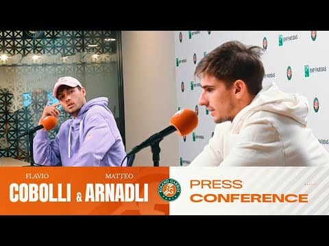 Matteo Arnaldi & Flavio Cobolli | SF Press Conference | Roland-Garros 2026