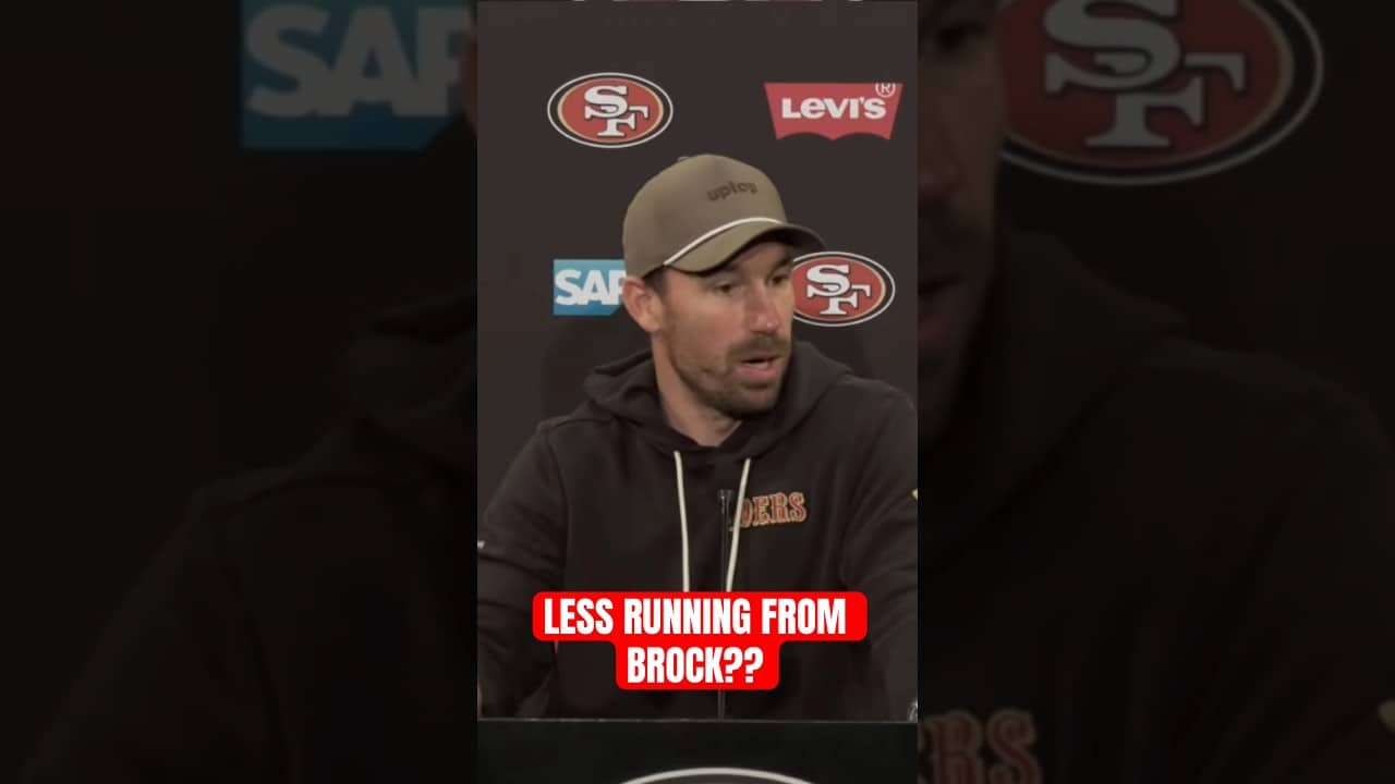 The 49ers don’t want Brock Purdy to run #49ers #brockpurdy #kyleshanahan #nfl