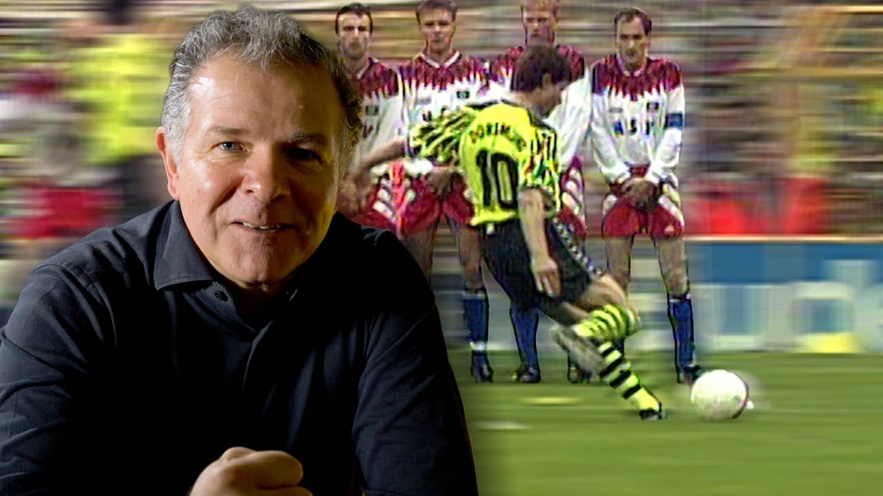Möller: “Watch out, René, I’m curling this one round the wall!” | What a goal