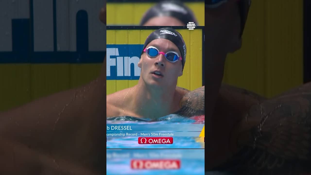 Freestyle Friday brought you by @Caeleb_Dressel ⚡️ #freestylefriday #swimming #worldaquatics