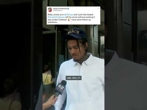 When Jordan Clarkson went on local tv for an interview 🤣