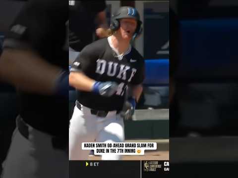 Kaden gives Duke the lead over No. 9 NC State π #duke #collegebaseball #ncaabaseball #baseball
