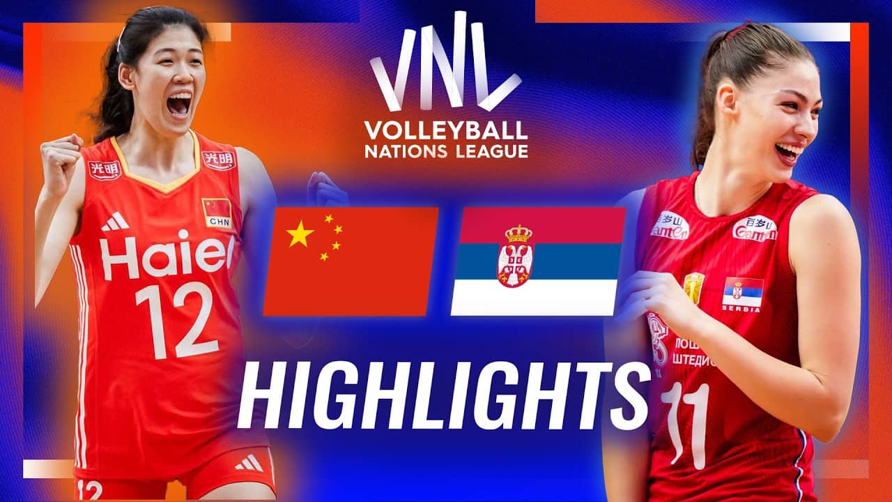 China π¨π³ vs. Serbia π·πΈ - Highlights | Week 1 | Women's VNL 2026