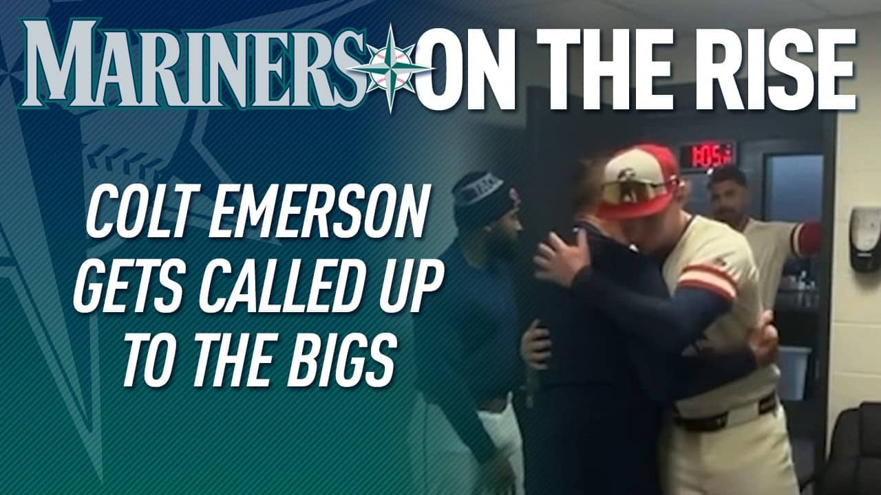 Mariners Top Prospect Colt Emerson Learns He's Been Called Up to the Big Leagues
