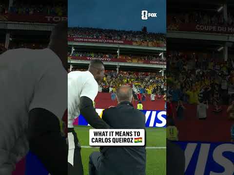 Carlos Queiroz couldn't help smiling after Ghana's 95th-minute winner :flag-gh: