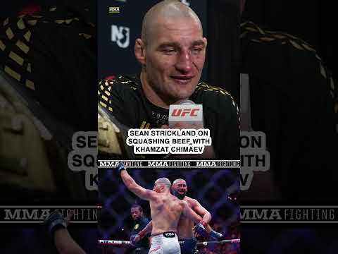 Sean Strickland on SQUASHING BEEF with Khamzat Chimaev at #ufc328 | MMA Fighting