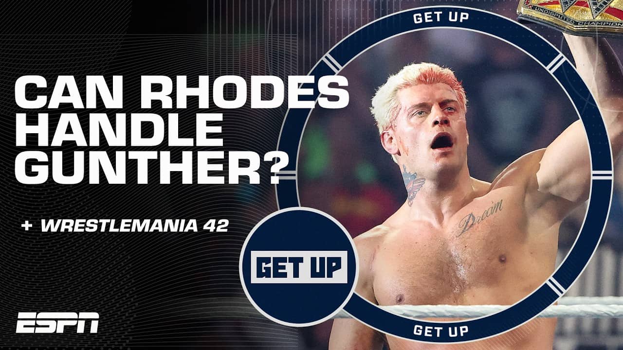 Cody Rhodes on his match against Gunther: I'm not real worried about him π | Get Up
