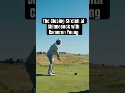 Just Cameron Young and Shinnecock's closing stretch (16-17-18).