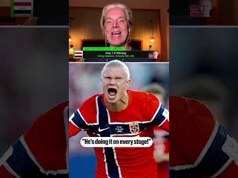 Erling Haaland recorded a brace in his World Cup debut ๐ฎโ๐จ