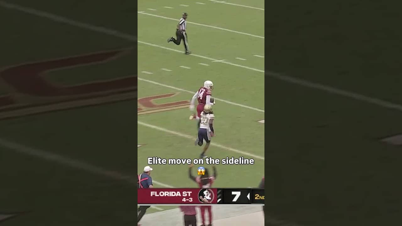 He made him miss 😮💨 #floridastateseminoles #accfootball #collegefootball