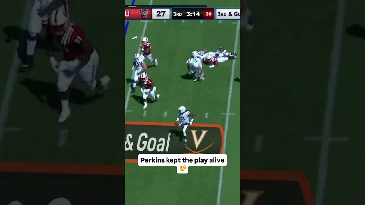 That's how you extend the play ๐ซก #virginiacavaliers #accfootball #collegefootball