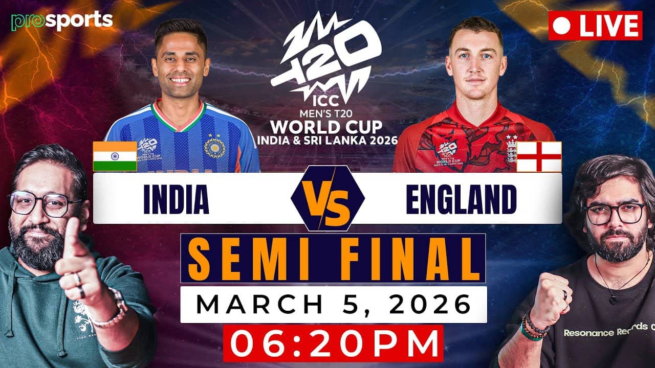 🔴LIVE India vs England | T20 World Cup Semi-Final | LIVE Match Reaction & Commentary