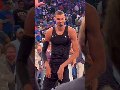 alien sighting in MSG 👽 #nbaplayoffs #spurs #nba #victorwembanyama