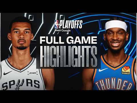 #2 SPURS at #1 THUNDER | FULL GAME 1 HIGHLIGHTS | May 19, 2026