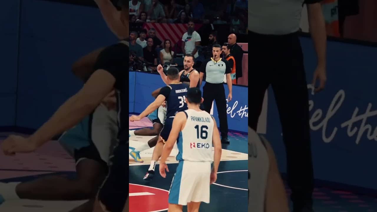 Thanasis got the defense confused with that spin move 😵💫 #EuroBasket