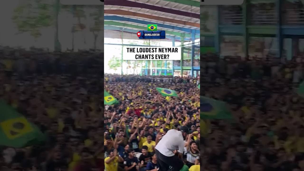 The Neymar chants can't get LOUDER