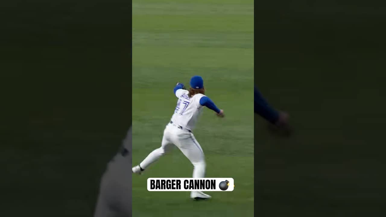 Addison Barger LASERS are back ๐ #MLB #Toronto #BlueJays