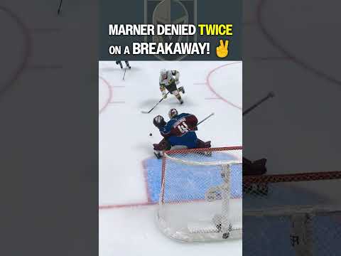 One breakaway, TWO chances for Marner ๐