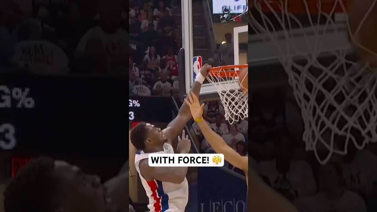 Jalen Duren is mad at the rim ๐ค