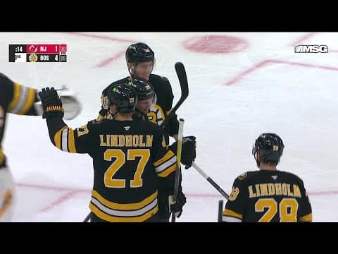 Andrew Peeke scores a goal against the New Jersey Devils