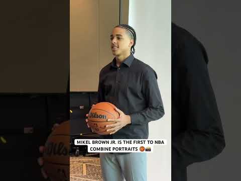 Mikel Brown Jr. has arrived to AWS NBA Combine ๐