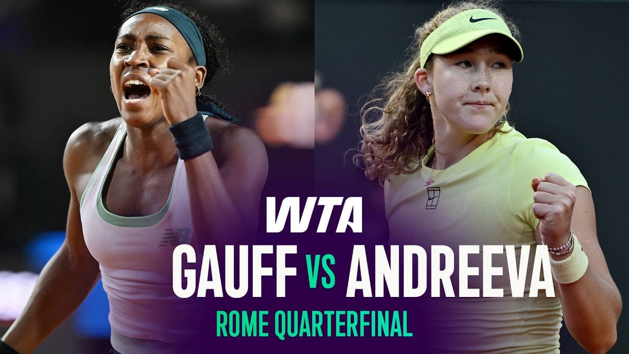 Coco Gauff vs. Mirra Andreeva | 2026 Rome Quarterfinal | WTA Match Highlights