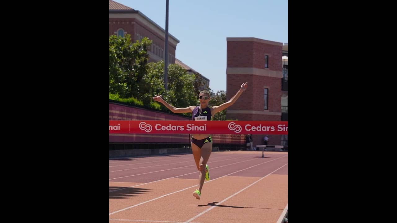 Nobody had an answer for Gabrielle Jennings in the women’s 3000m steeplechase 👏 #track #usatf
