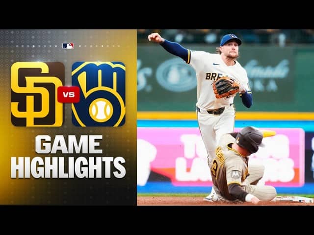 Padres vs. Brewers Game Highlights (5/12/26) | MLB Highlights