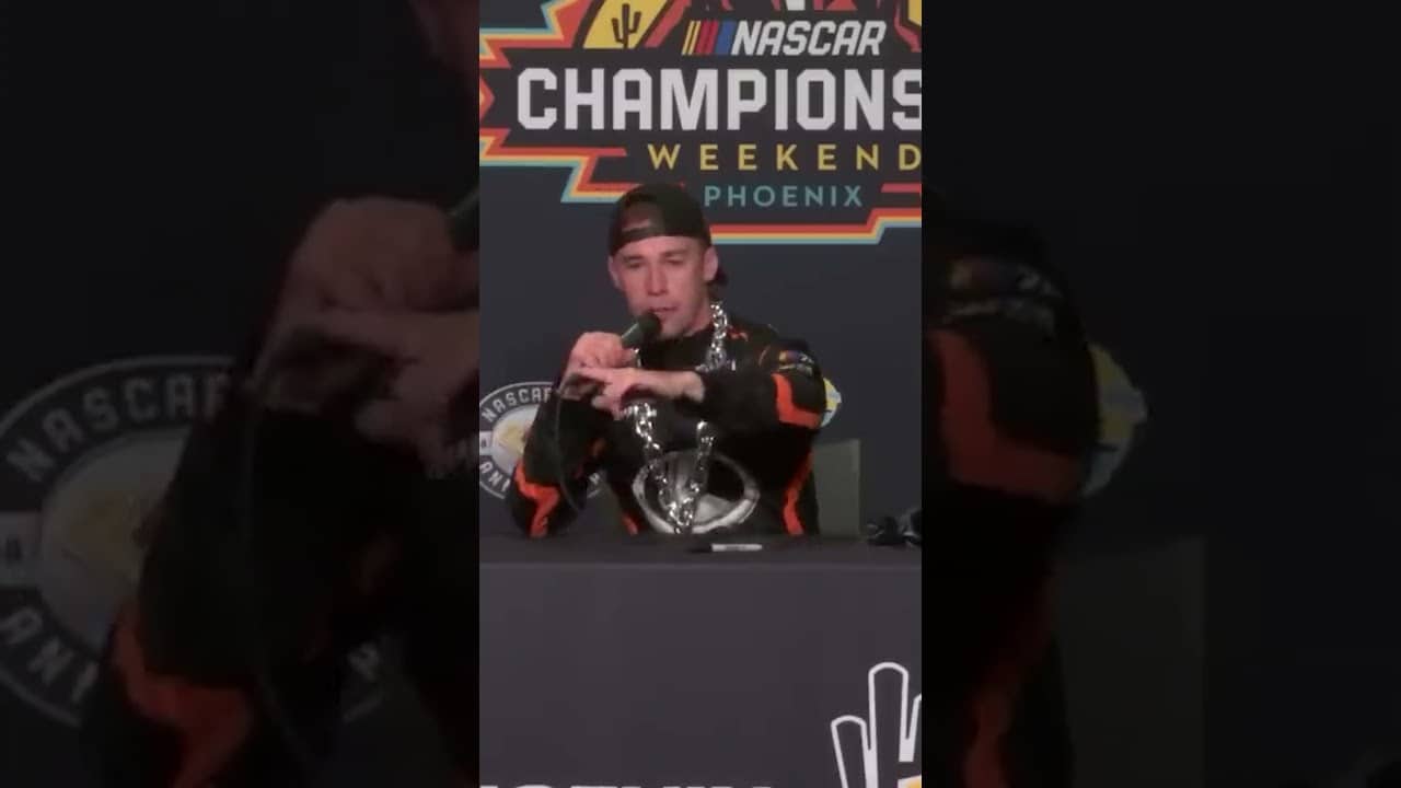 Is this NASCAR's greatest interview? 🍻