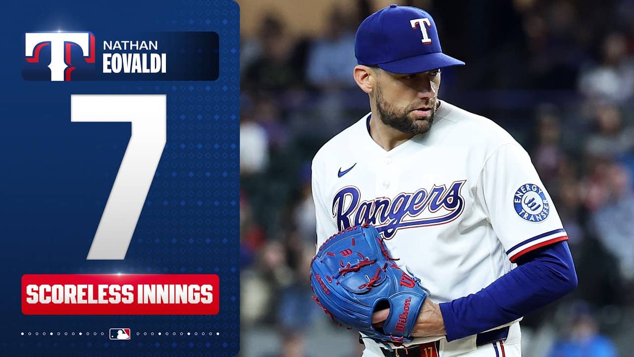 Nathan Eovaldi twirls a GEM against the Yankees! ๐ (7 Ks in 7 scoreless innings for the Rangers! ๐ค )