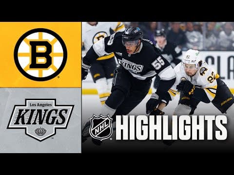 NHL Highlights | Bruins vs. Kings | November 21, 2025