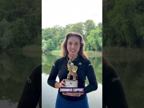 A HUGE thank you to all the fans from the newly crowned Berlin champ, Linda Noskova 🗣️ #tennis