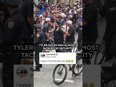 Tyler Kolek was mistaken for a fan 😳