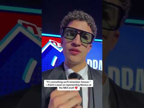 Karim Lopez could be the first Mexican-born player picked in the first round of the NBA Draft π²π½π