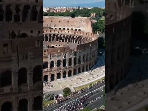 Is there a more spectacular finish in all of sport? 😍 Rome and the Colosseum looking resplendent ☀️